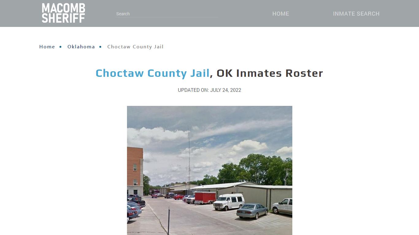 Choctaw County Jail, OK Jail Roster, Name Search